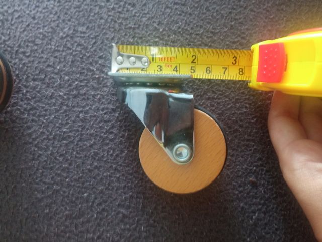 4 Patas giratorias madera-metal