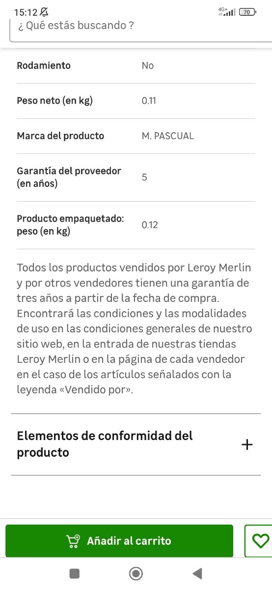 4 Patas giratorias madera-metal