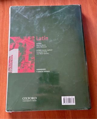 Latín 1.º Bachillerato. Libro del alumno