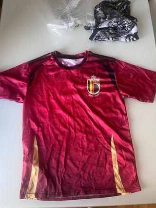 Camiseta Bélgica - Roja y Dorada