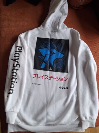 Sudadera PS4 (PlayStation 4) blanca,