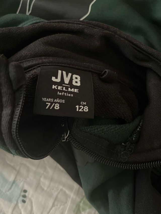 Chándal niño JV verde-negro