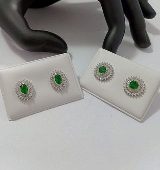 Pendientes plata 925 circonitas -