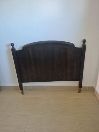 Cabecero cama madera marrón