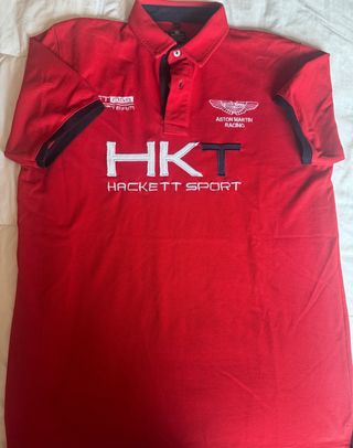 Polo Hackett rojo Aston Martin