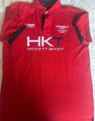 Polo Hackett rojo Aston Martin