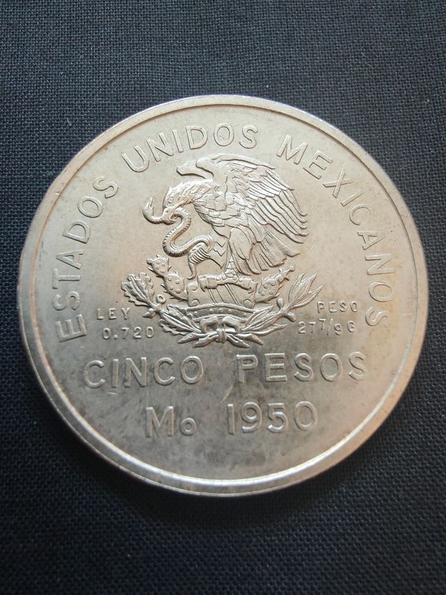 Moneda  Ferrocarril Sureste México 1950