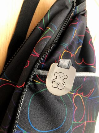 Mochila Tous negra estampada