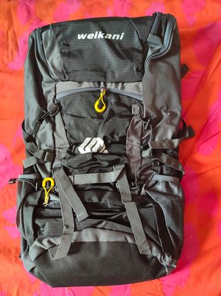 Mochila trekking Weikani gris-negra