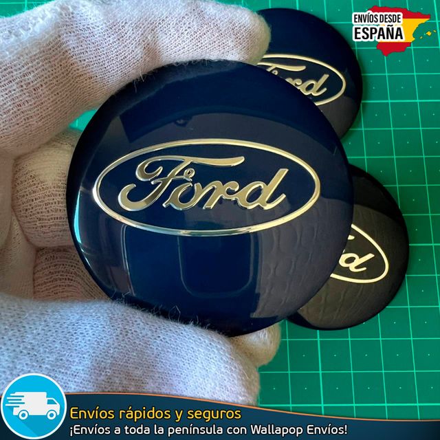 Emblema Ford 56mm Pegatina Azul Tapacubos Llantas