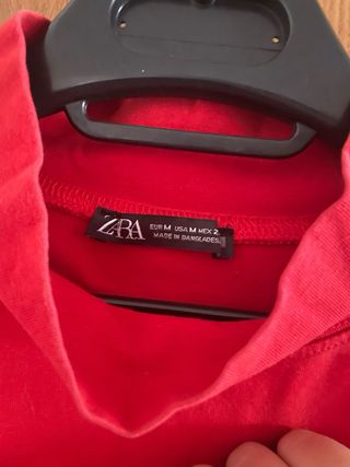 Top Zara rojo - M