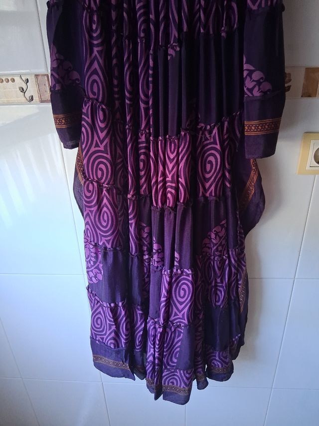Falda larga morada - boho