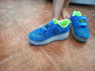 Tenis Niños KJD azul-verde