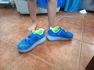 Tenis Niños KJD azul-verde