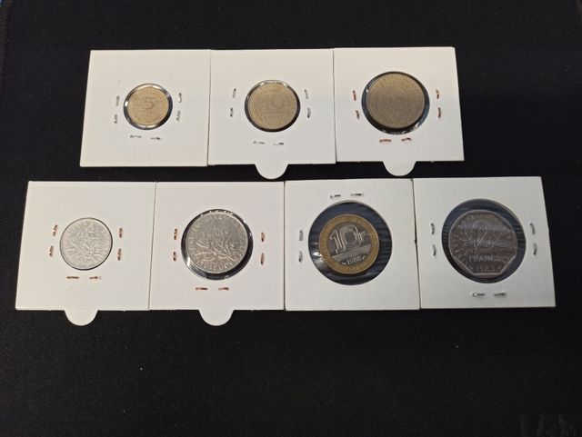 Monete francesi: 7 pezzi