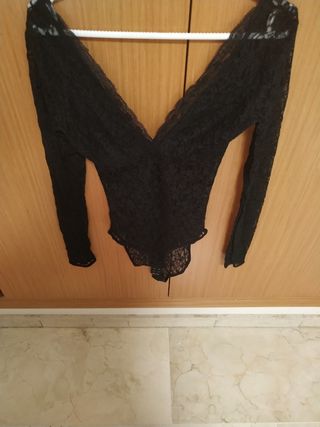 Body encaje negro 