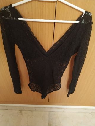 Body encaje negro 