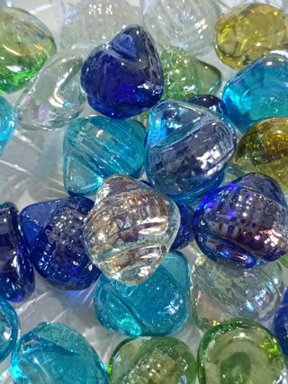 Conchiglie di vetro decorative