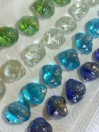 Conchiglie di vetro decorative