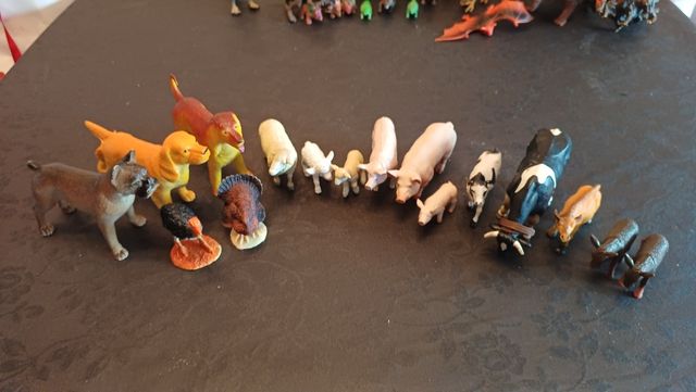 Animales granja miniatura - 17 piezas