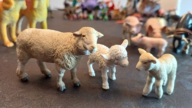 Animales granja miniatura - 17 piezas