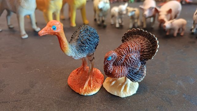 Animales granja miniatura - 17 piezas