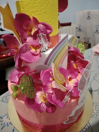 Torta finta unicorno