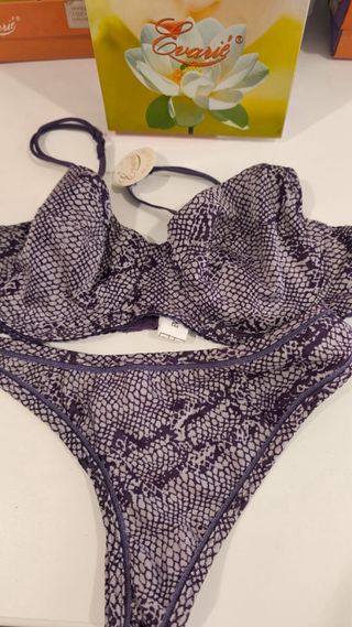 Sujetador y Tanga Animal Print 90-100