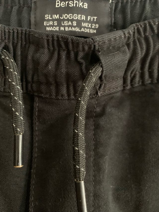 Pantalón Bershka Negro Talla S