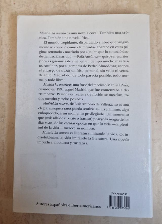Madrid ha muerto (Autores españoles e iberoame...