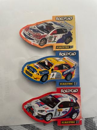 3 Cromos Bollycao Scalextric