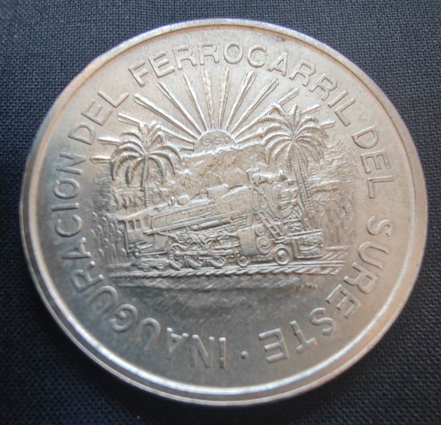 Moneda Ferrocarril del Sureste 1950