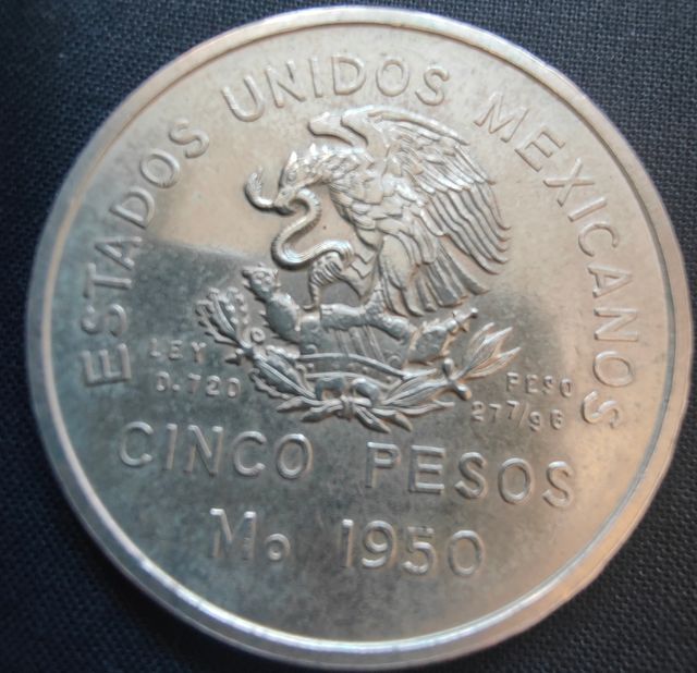 Moneda Ferrocarril del Sureste 1950