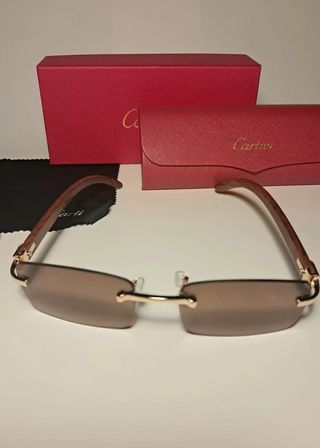 Gafas sol hombre | Madera dorada