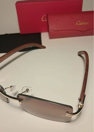 Gafas sol hombre | Madera dorada