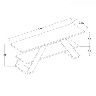 Mobile TV grigio - legno