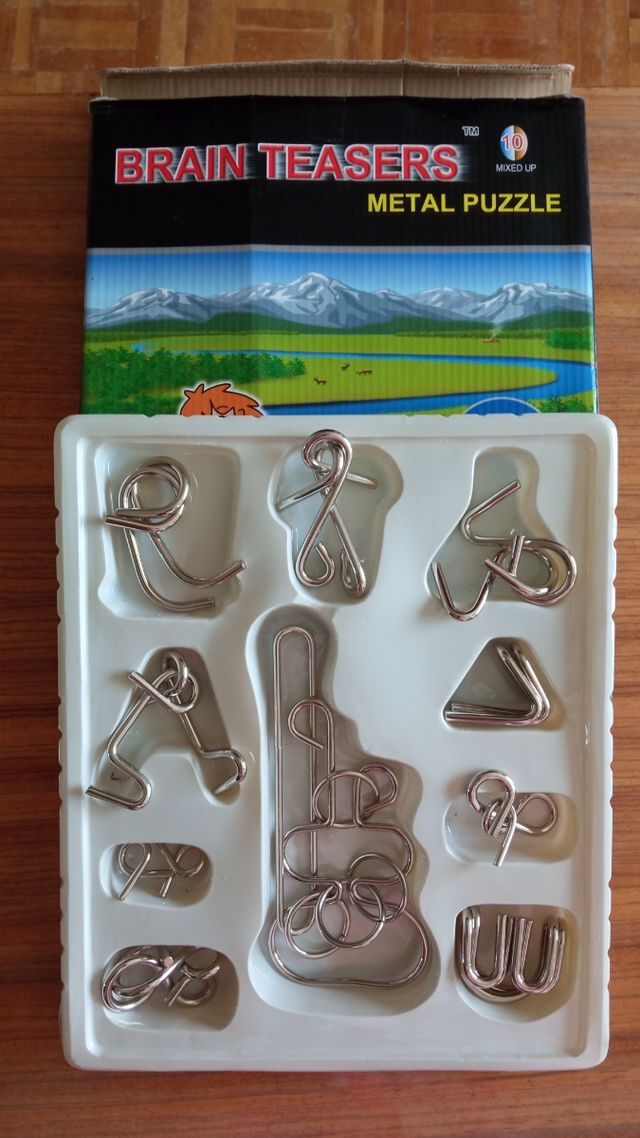 10 Rompecabezas Metalicos