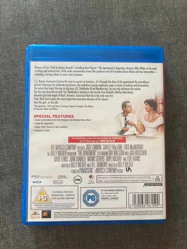 EL APARTAMENTO BLURAY
EDICIÓN UK