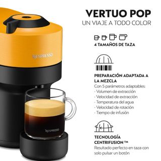 Cafetera Nespresso Vertuo Pop Amarilla