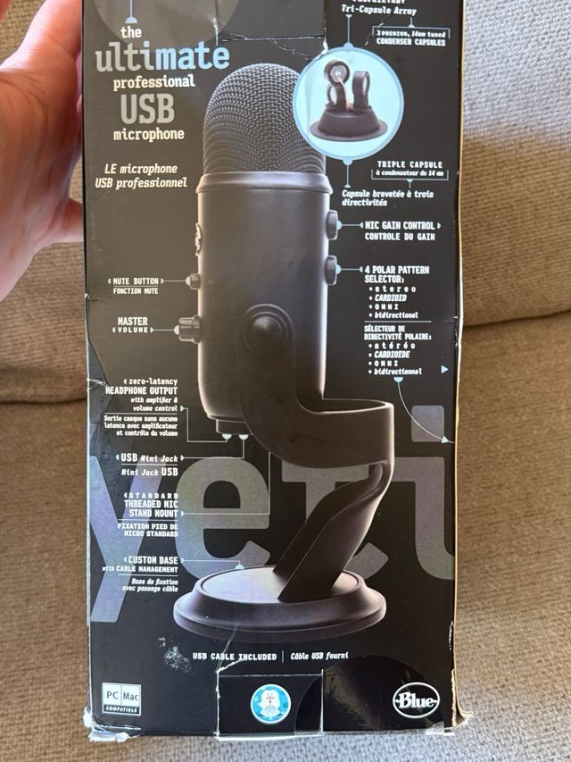Micrófono Blue Yeti Blackout