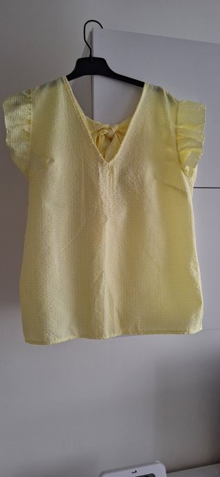 Blusa Amarilla Escote Lazada
