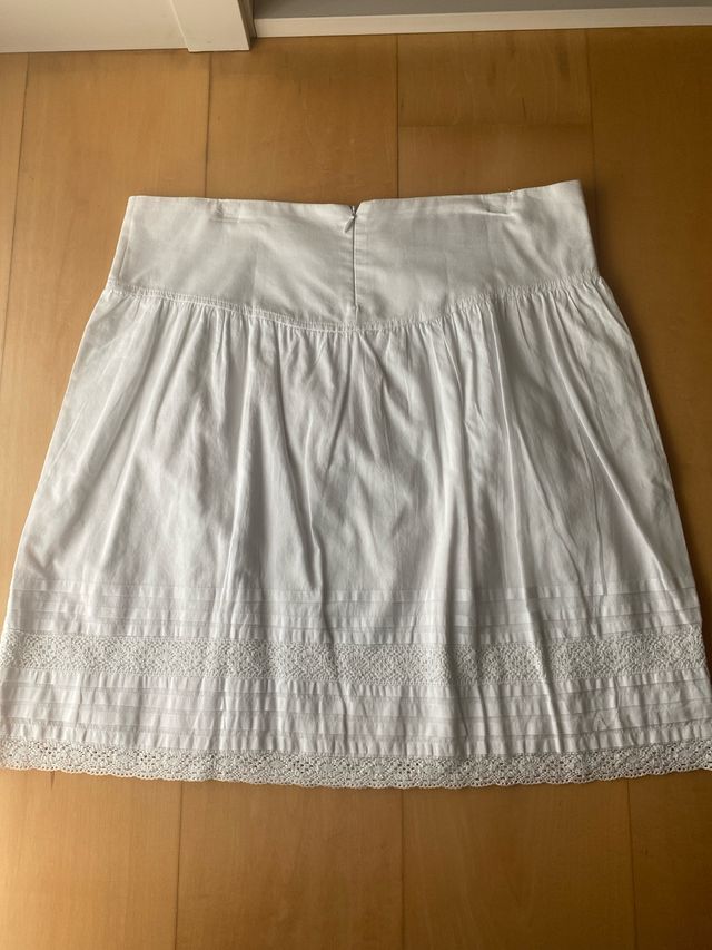 Falda Blanco blanca, talla M