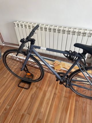 Bicicleta fixie Elops 500 gris