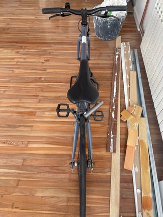 Bicicleta fixie Elops 500 gris