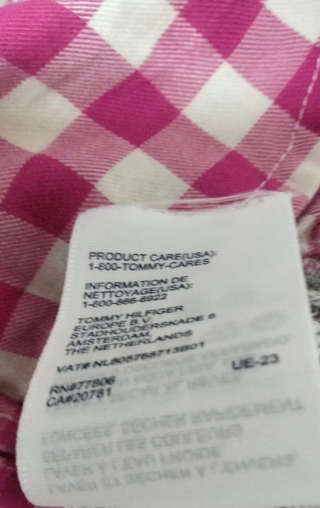 Jersey Tommy Hilfiger S - Gris/Rosa