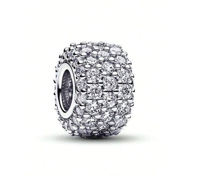 Charm Pavé Brillante Plata