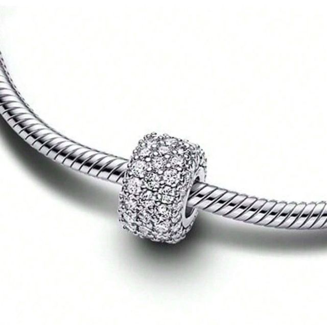 Charm Pavé Brillante Plata