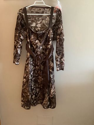 Vestido encaje marrón - Torera