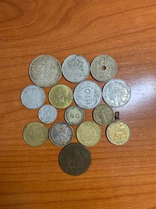 Colección de 15 monedas antiguas
