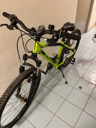 Bicicleta Rockrider ST500 verde lima